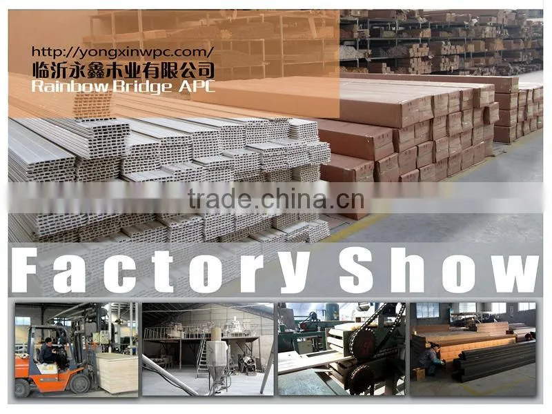 Factory price anti-slip outdoor exterior wpc decking/water proof wood flooring