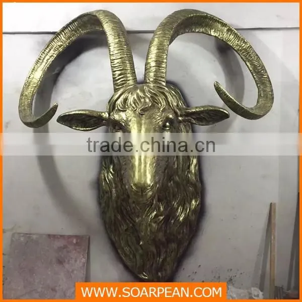 Wholesales Wall Decoration Fiberglass Wall Mounted Animal Head