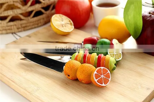 2015 stainless steel fruit shaped handle knife with pp handle