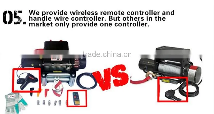Unity professonal in OEM Brand New High Qaulity EW13500I Wireless control and Fairlead UNIVERSAL electric worm gear winch