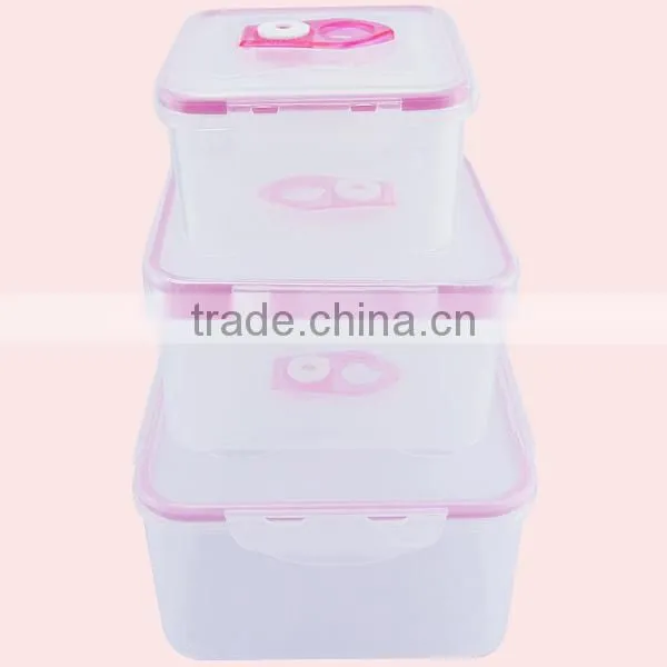 Square Take Away Airtight Plastic Food Container