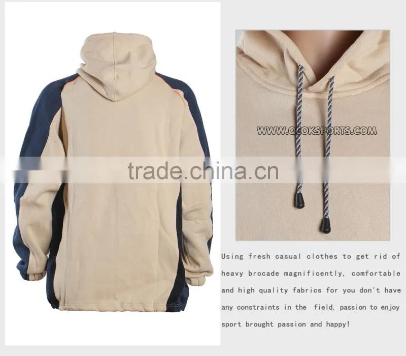 Customized men crewneck sweatshirt with pockets