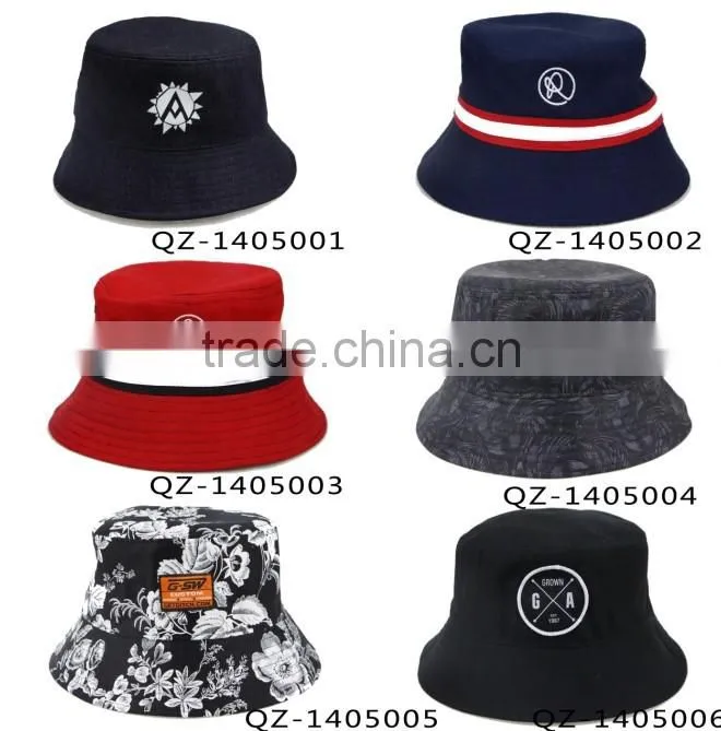 Custom 2015 New Design Colorful Denim Bucket Hat