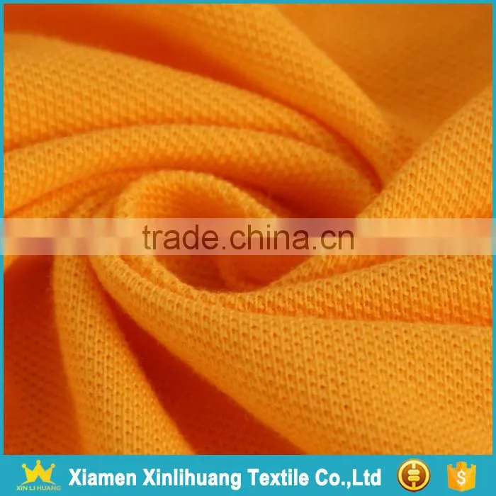 New Arrival Single Knitted 65% Polyester 35% Cotton Polo Shirts Pique Fabric