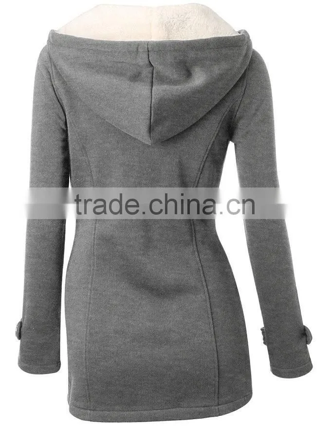 Winter Jacket Women Hooded Winter Coat Fashion Autumn Women Parka Horn Button Coats 2016