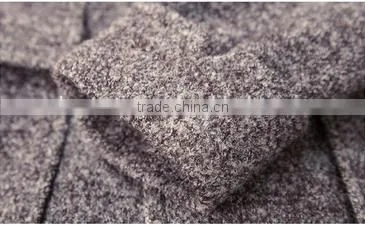 slim fit pure color wool men coat winter coat