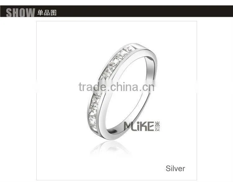 Crystal 925 Sterling silver ring M4003