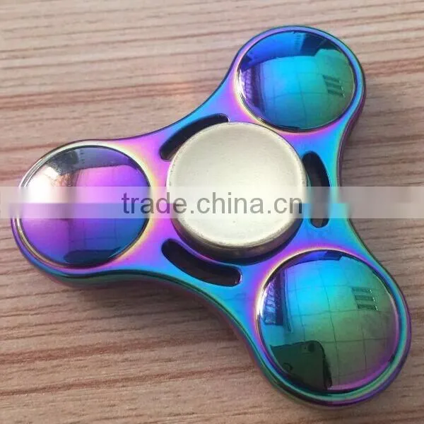Rainbow zinc alloy finger spinner