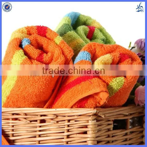 Woven cotton terry beach towel jacquard towels