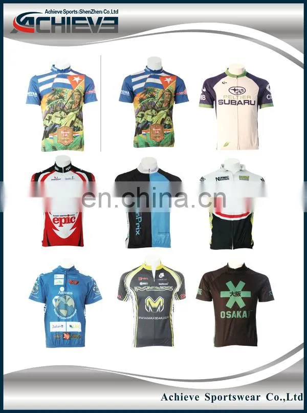 cool cycling sportswear sublimation printing cycling jerseys