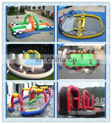 Outdoor Inflatable Zorb Track Games Kart Racing Trace Inflatables