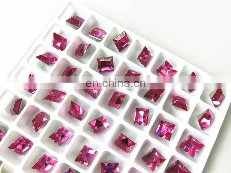 Crystal Diamond Crystal Fancy Color Stone Point-back for jewelry