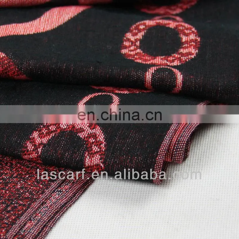 mixed material winter scarf