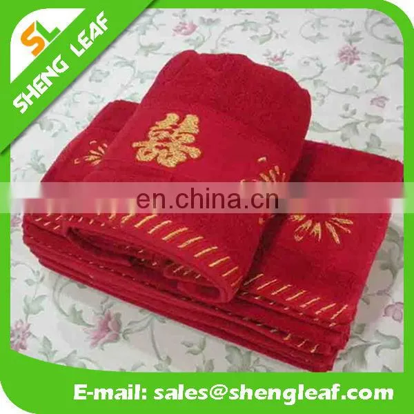 Red towel Love towel towel fabric