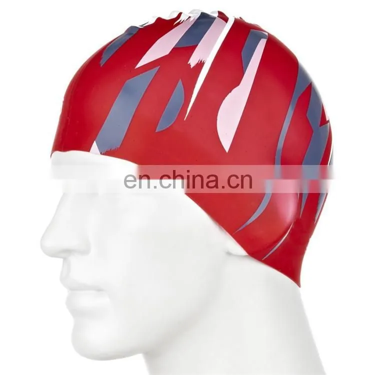 Multicolored Silicone Swim Cap / Swimming Hats from DR factory