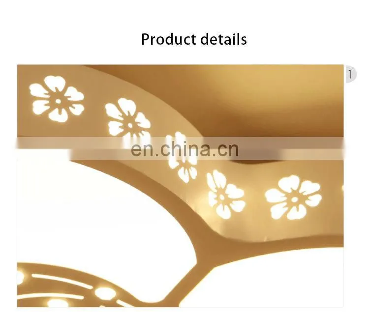 Modern simple atmosphere LED living room ceiling lamp creative iron acrylic bedroom study lighting