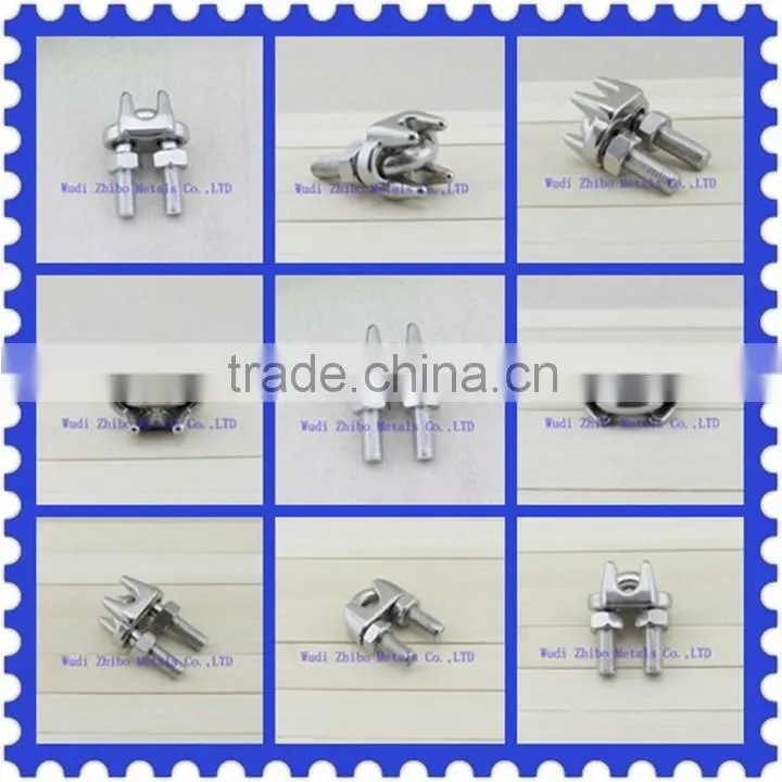Stainless steel 304 wire rope clip DIN741 rigging hardware