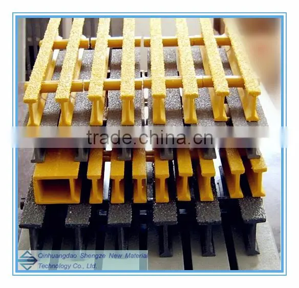 FRP pultruded grating/GRP antiskid grille for plant safety operation