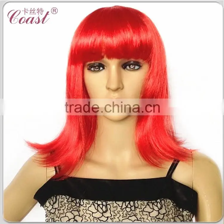 cheap straight synthetic blonde long bob wig