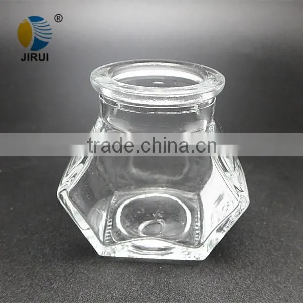 glass candy jar with cork & glass gift jar