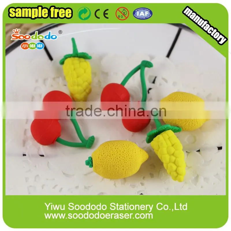 fruit shaped eraser wholesale stationery