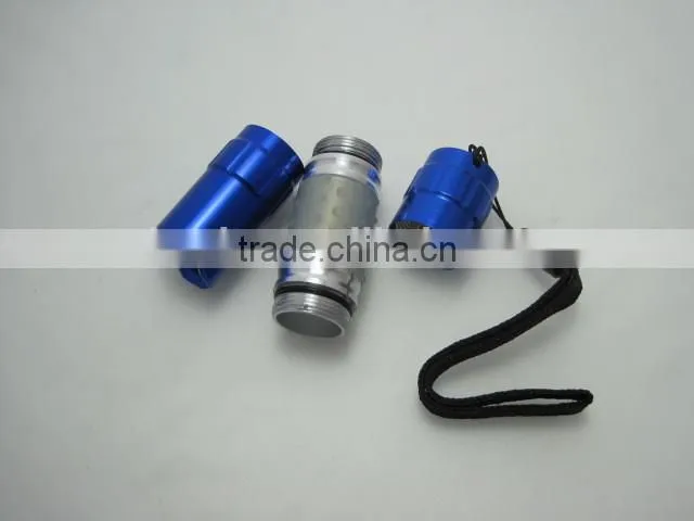 1 led 0.5W mini flashlight torch powered by AA battery