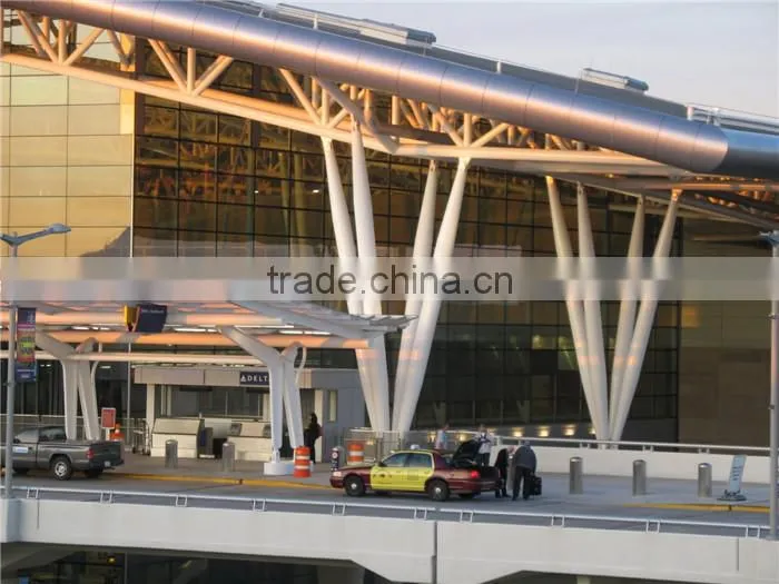 Inexpensive prefabricated space frame car canopy