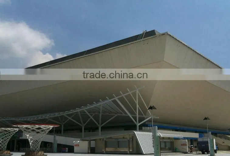 Anti rust galvanized space frame steel structure stadium