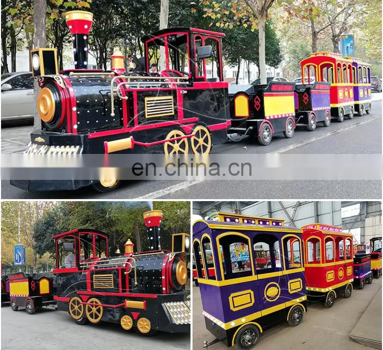 Professional New Design Trackless Train Battery Train For Amusement Park For Sale