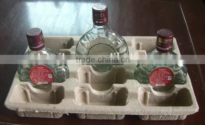 molded pulp wine trays