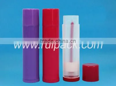 AS plastic chromatic colour overcap for keychain hole lip balm container