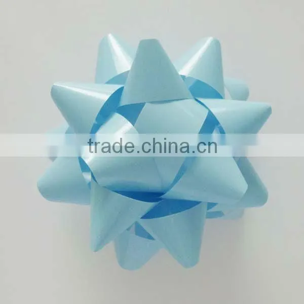 Giant Confetti Bow - Silver Color in 230m dia with 25mm wide ribbon and 30loops, on Full colors Printing Backing Board