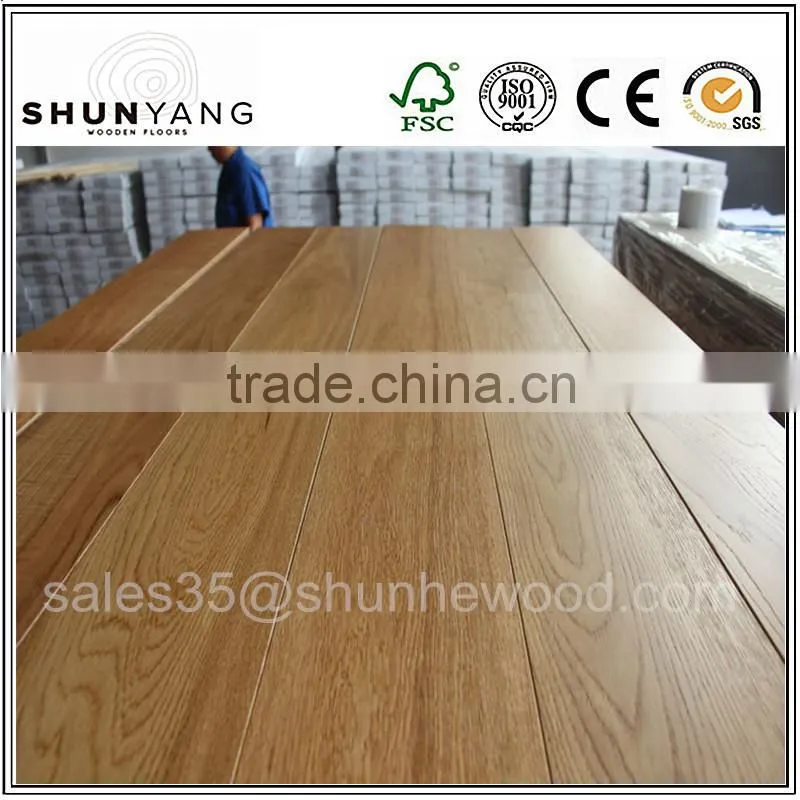 Grey Oiled White Engineered Oak Wood Floors China Factory