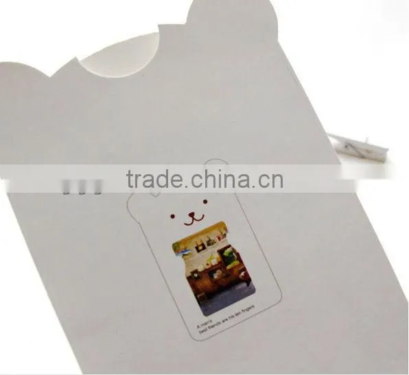 Fancy originality paper photo frame,little bear photo frame