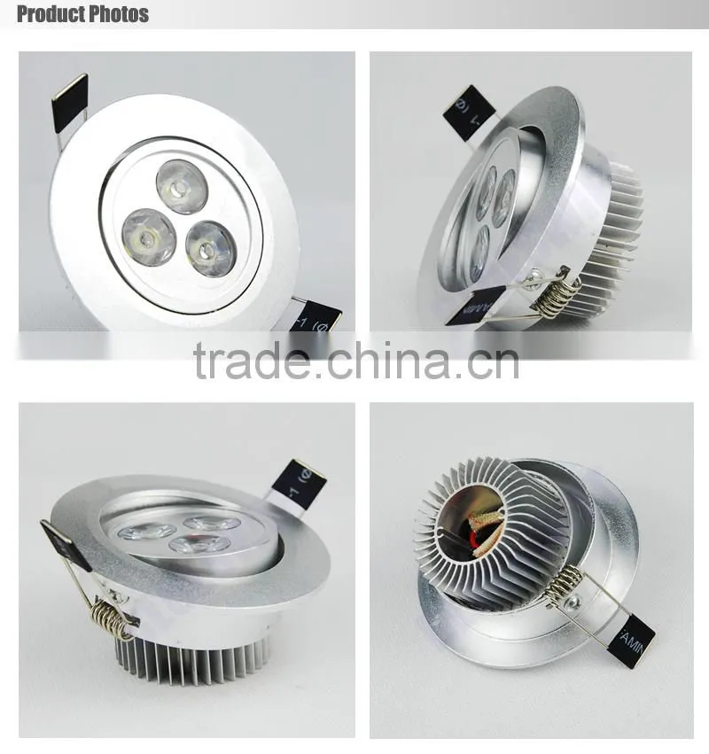 Mini Watt 3w Rotatable Round Brighten Led Down Light