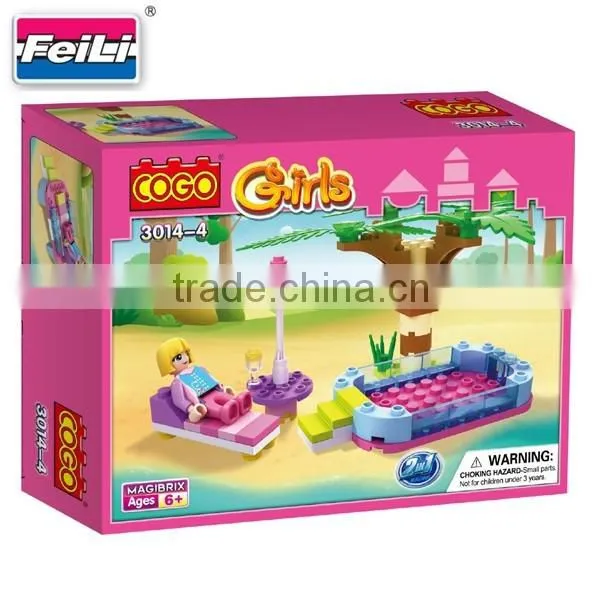 hot sell COGO bricks toys for girls 8 in 1 ABS plastic building blocks toys