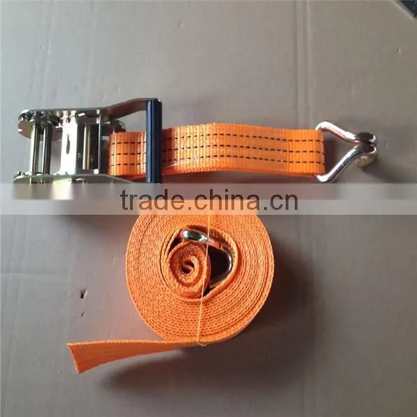 Economical best sell green ratchet tie down with color box