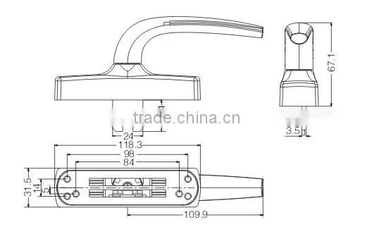aluminum handle JW9021B