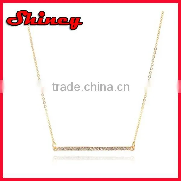 18k real gold plating high quality with 28inch franco chain bling sideway cross pendant