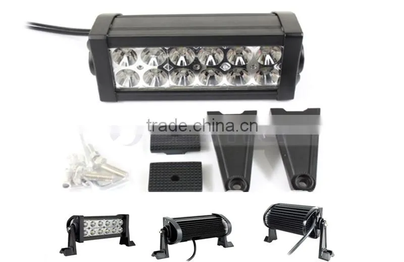 36W 12 LED 2520lm Brightness Aluminum Bracket LED Light Bar Car