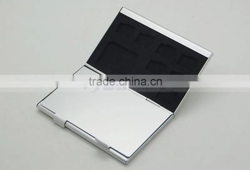 Aluminum Memory Card Case for MicroSD Card SD SDHC CARD 16TF+2SD