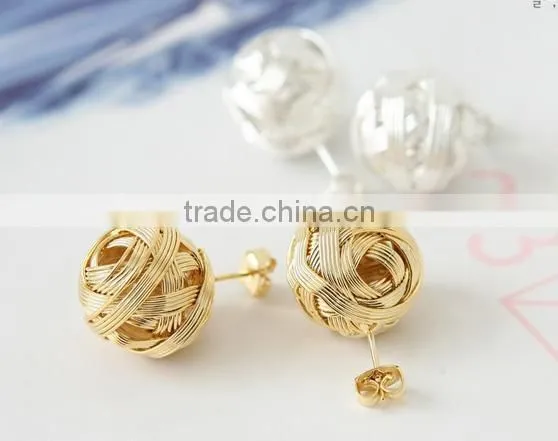Golden earring designs for women white stud earrings gold ball stud earrings