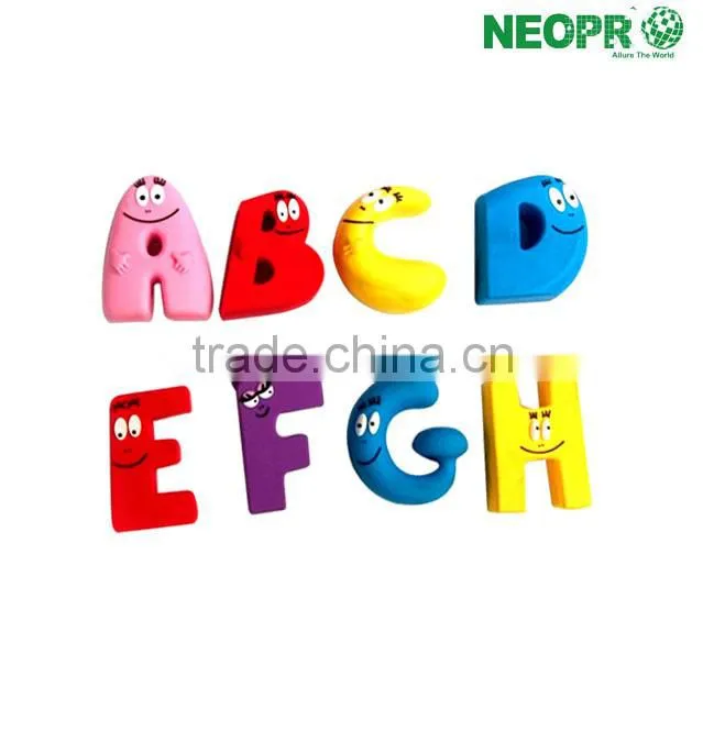 Kids early learning eco-friendly toy magnetic letters alphabet number
