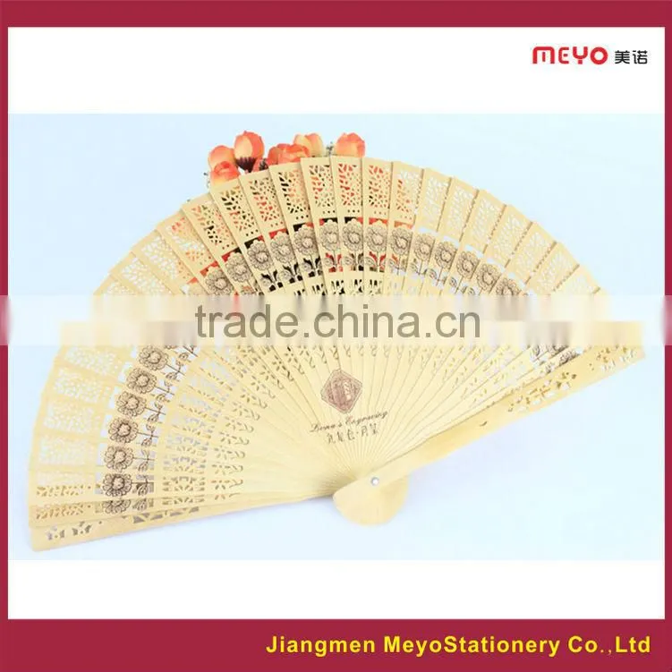 2015 Chinese Promotional Gift Custom Bamboo Folding Hand Fan