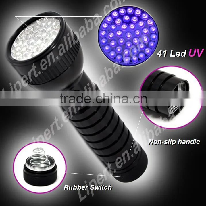 (120059) New Design high brightness best price 41 led uv flashlight