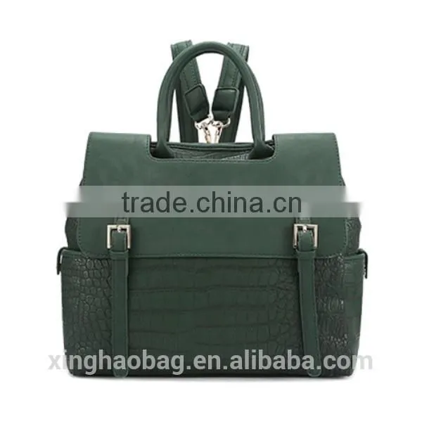 2015 The most popular trendy bag famous designer bag Crocodile leather backpack