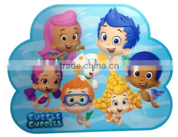 Cheap 3d kids plastic placemats
