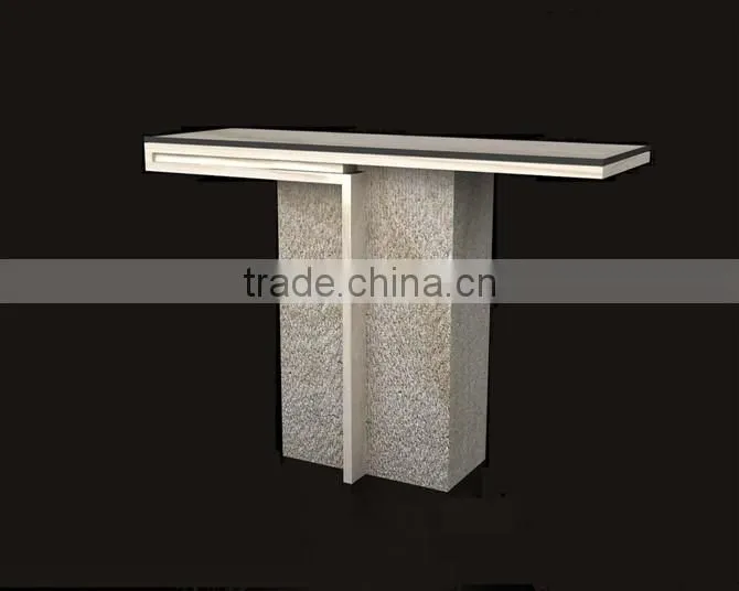 Elegant appearance travertine natural stone table,console table of living room furniture