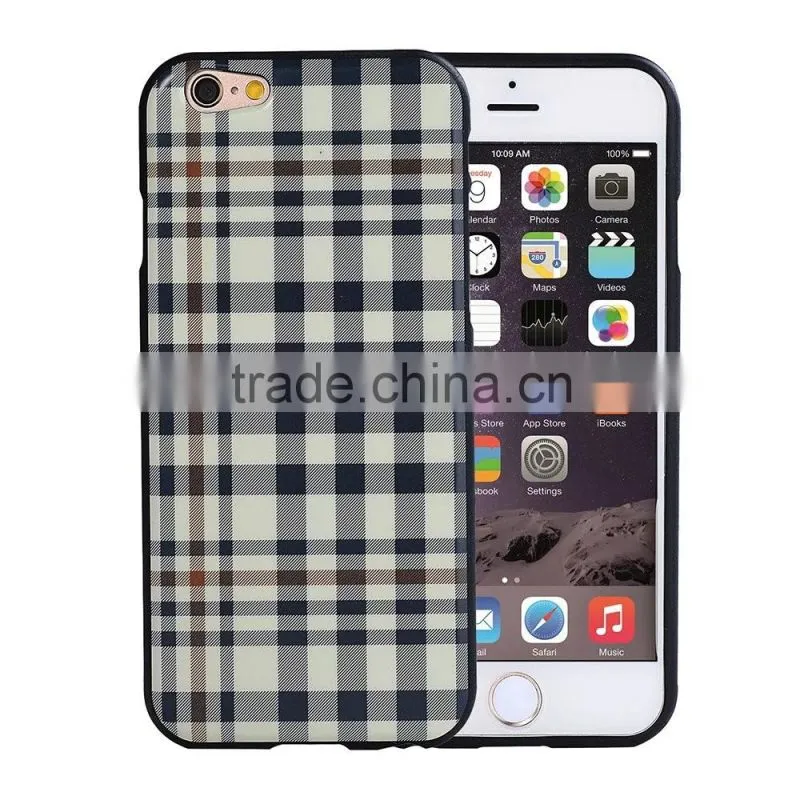 SLD Grid Graid England Style Shockproof Soft TPU Rubber Back Cover Case for Samsung S7 Edge S7 S6 edge Plus S6 edge S6 MT-5805