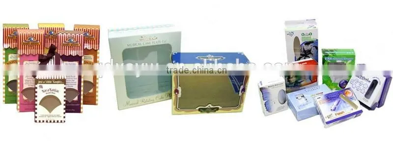 Custom Paper Box With Clear PVC Window Gift Box